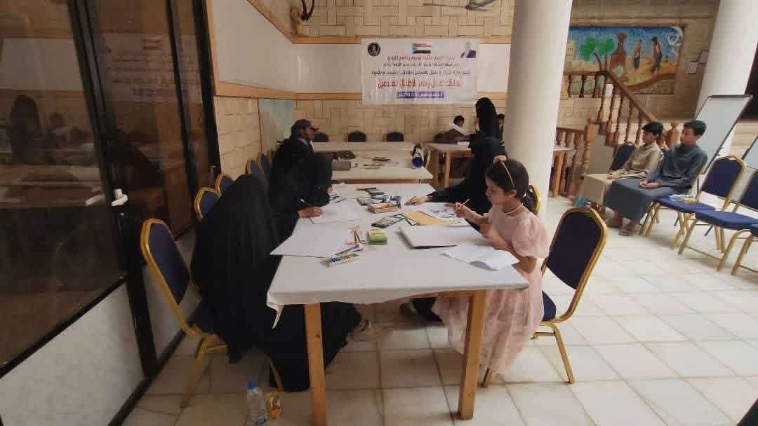 انتقالي شبوة ينظم مسابقة للأطفال المبدعين في فنون الرسم