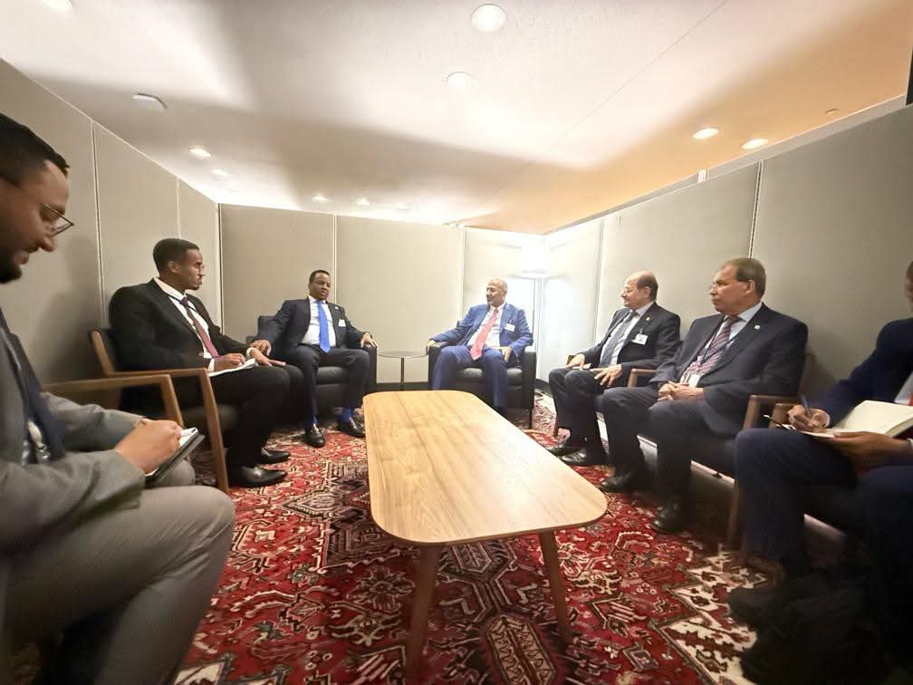 الرئيس الزُبيدي يبحث مجالات التعاون المشترك مع جمهوريتي أوغندا والصومال 