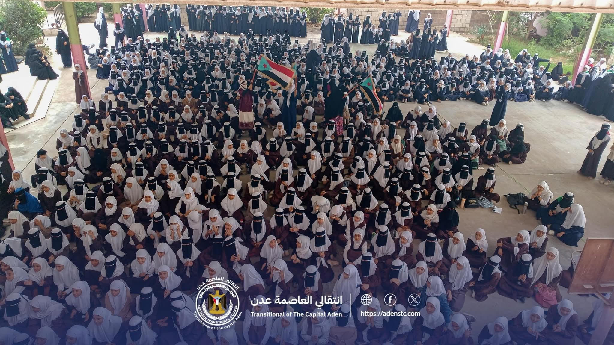 مدرسة 14 أكتوبر للبنات في البريقة تحتفي بالذكرى الـ58 للاستقلال المجيد